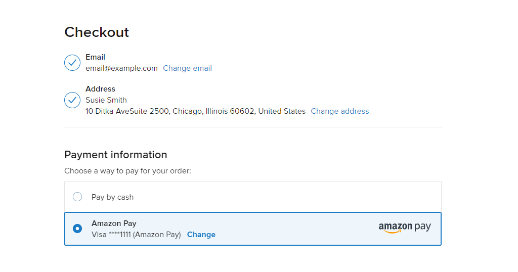 Ecwid Amazon Pay. More than a payment button.
