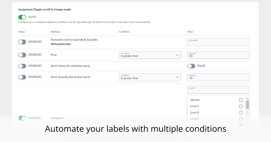 Ecwid Automated Product Labels & Badges: Animated Product Labels in minutes

