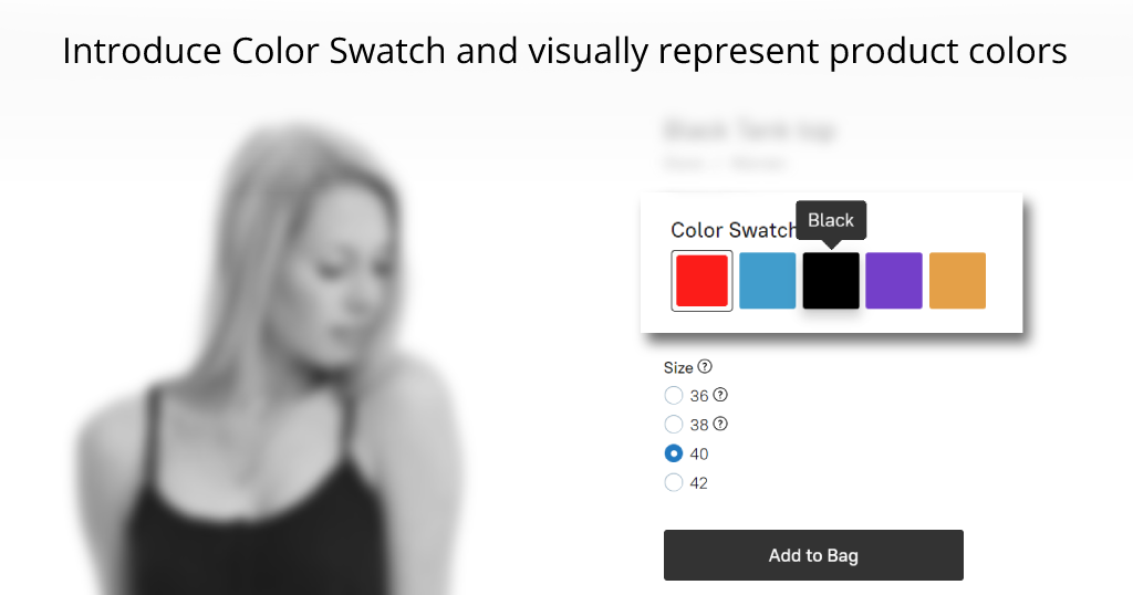 Ecwid Advanced Product Options: Dependable Options, Color Swatch, Option Descriptions, and more
