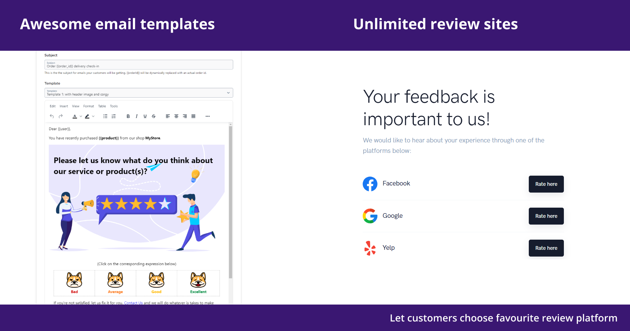 Ecwid Automated Customer Reviews