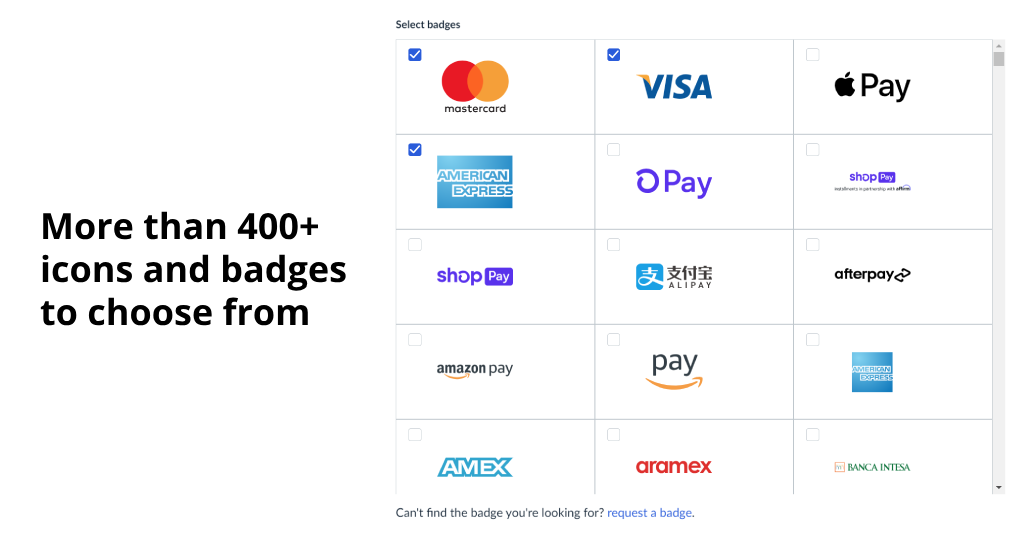 Ecwid Trust Badges & Payment Icons
