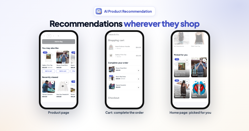 Ecwid SmartSuggest - AI Product Recommendation