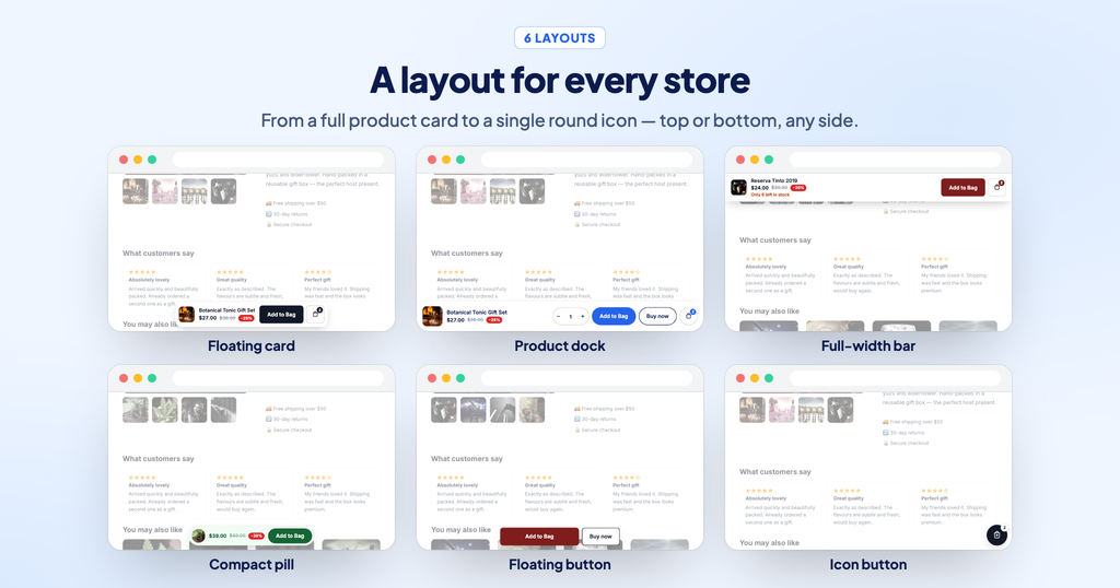 Ecwid Sticky Add to Cart Button